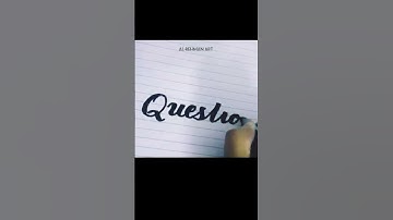 How to write question in English Calligraphy #question #englishcalligraphy #cutmarker #ytshorts #art