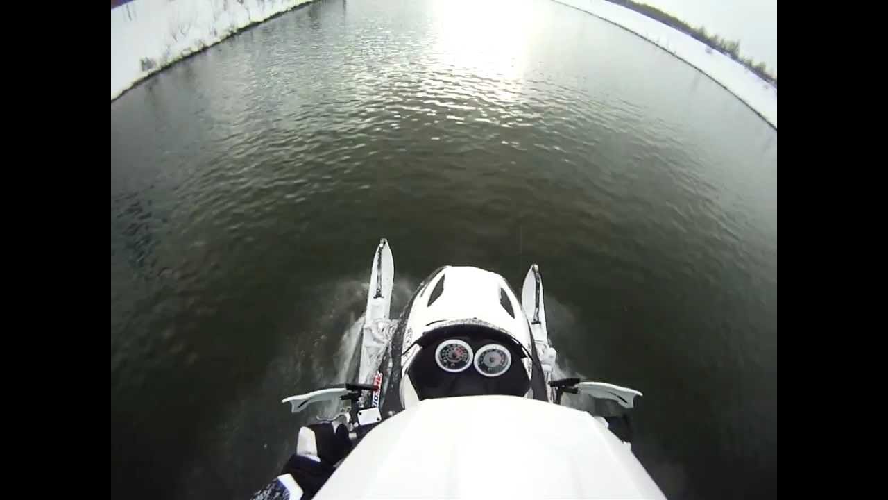 Skidoo Rev Water Skipping!!! YouTube