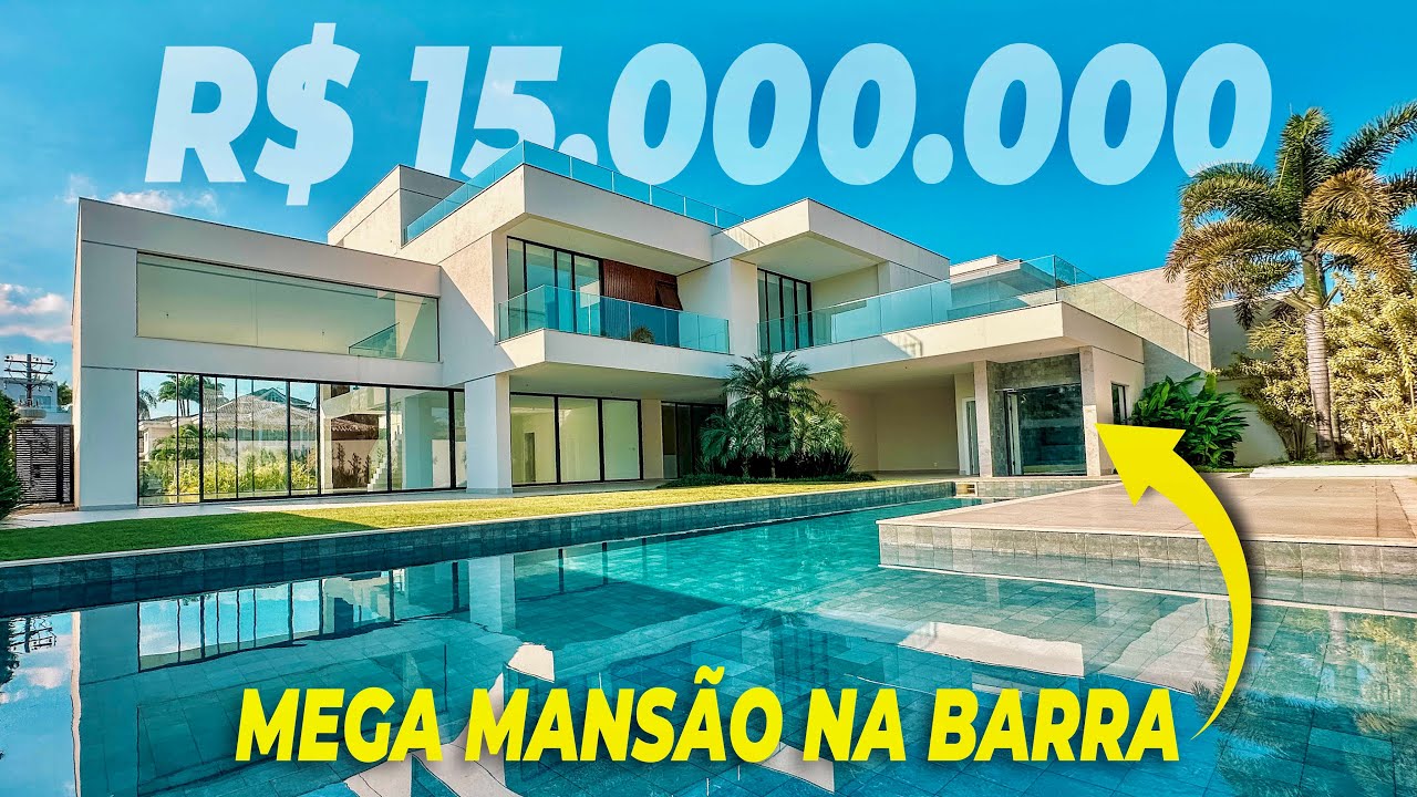 MEGA MANSÃO na Barra! Rooftop, elevador, piscina semiolímpica, garagem subsolo e muito mais!