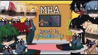 Mhabnha React To Afton Family Memesfnafcredits In The Desc.kalizma Deff