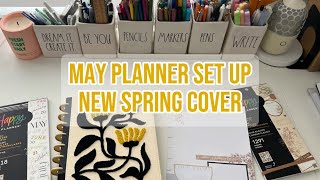 MAY PLANNER SET UP | NEW SPRING COVER!