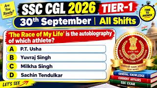 SSC CGL 2026 Tier 1 | 30 September All Shifts Questions & Answers | SSC CGL Exam Analysis