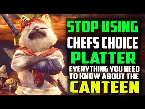 ✔️ STOP Using Chef's Choice Platter! BEST CUSTOM CANTEEN PLATTERS + FOOD SKILLS Monster Hunter World