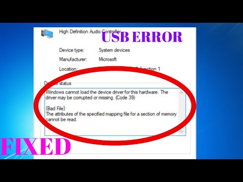 HOW TO FIX USB ERROR CODE 39 IN WINDOWS
