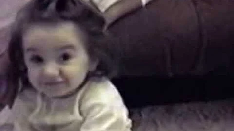 Baby Lauren greets her parent's friends and then s...