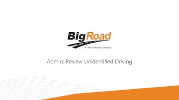 Admin - Review Unidentified Driving