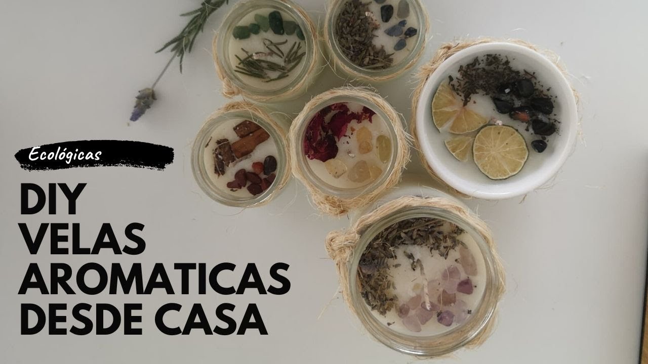 Velas aromáticas sustentables desde casa - DIY