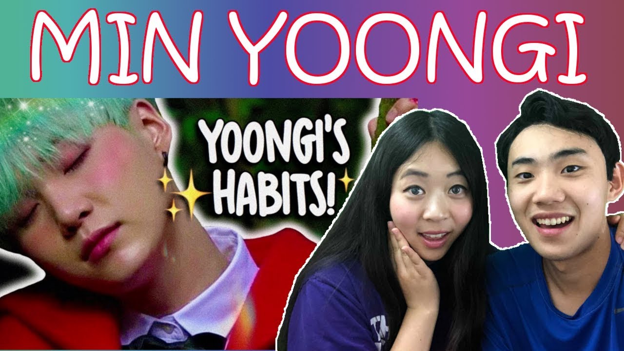 Couple Reacts To: BTS Min Yoongi's Habits Reaction