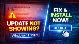 US How To Fix Windows 11 25h2 Update Not Showing Update To Windows 11 ...