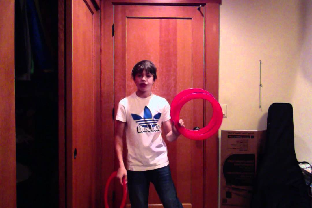 How to juggle and catch rings on your head YouTube