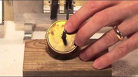 Clock Mainspring Barrel Cap Removal. How to correctly remove it. Clock repair basics.