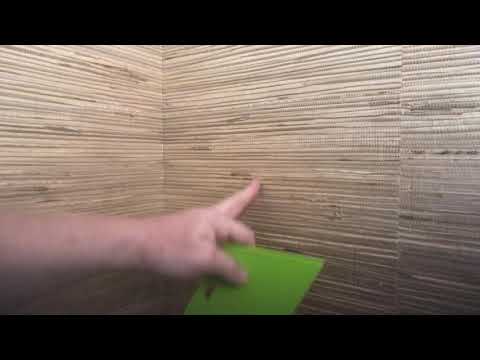 Como pendurar grasscloth em cantos (modelo) parte 2 - Spencer Colgan