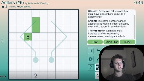 Solving the "Cracking the Cryptic" Puzzle #6 - Antlers