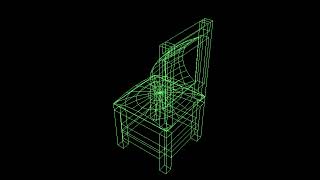 Diner Chair Wireframe
