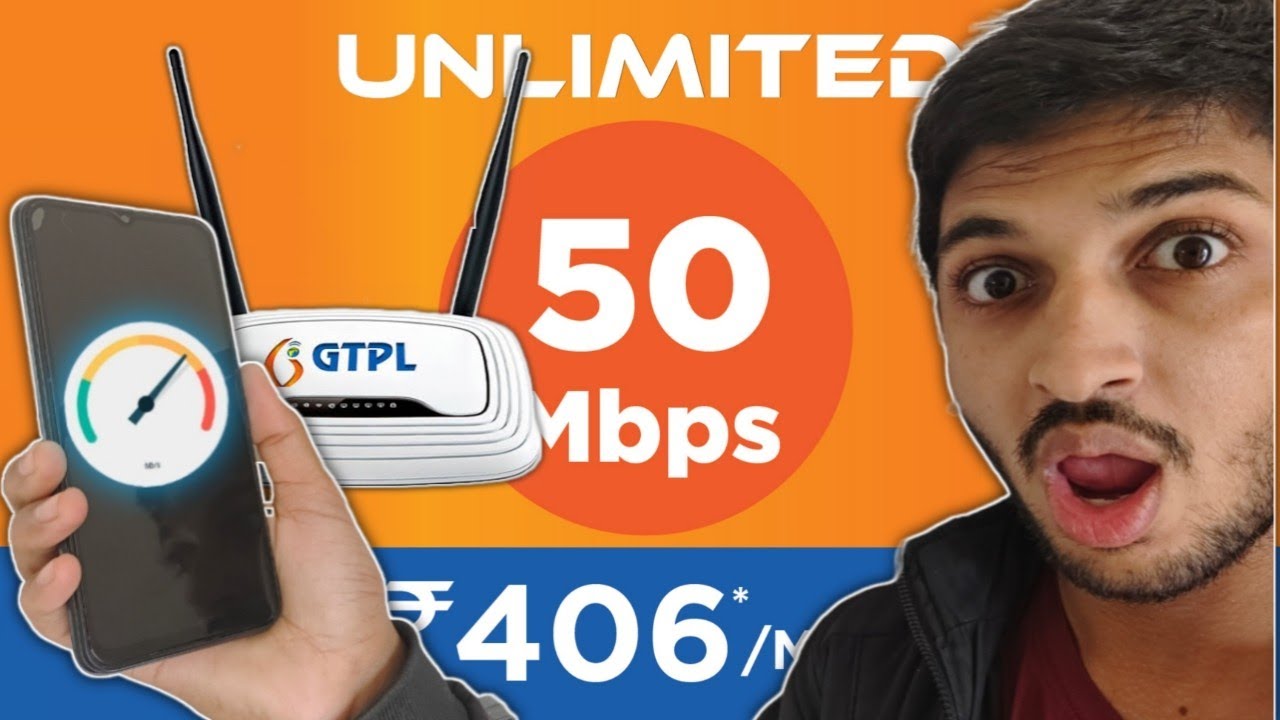 50 MBPS PLAN GTPL BRODBAND SPEED TEST YouTube