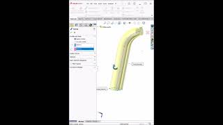 Sweep in SolidWorks | Keep Normal Constant Option Explained #shorts
