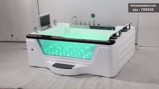 Fontana Apulia Modern Indoor Whirlpool Massage Bathtub