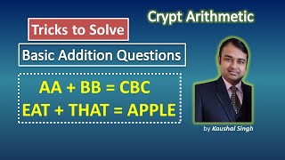Crypt Arithmetic Addition Questions | Campus Placements | AA+BB = CBC | EAT+THAT = APPLE Net Worth