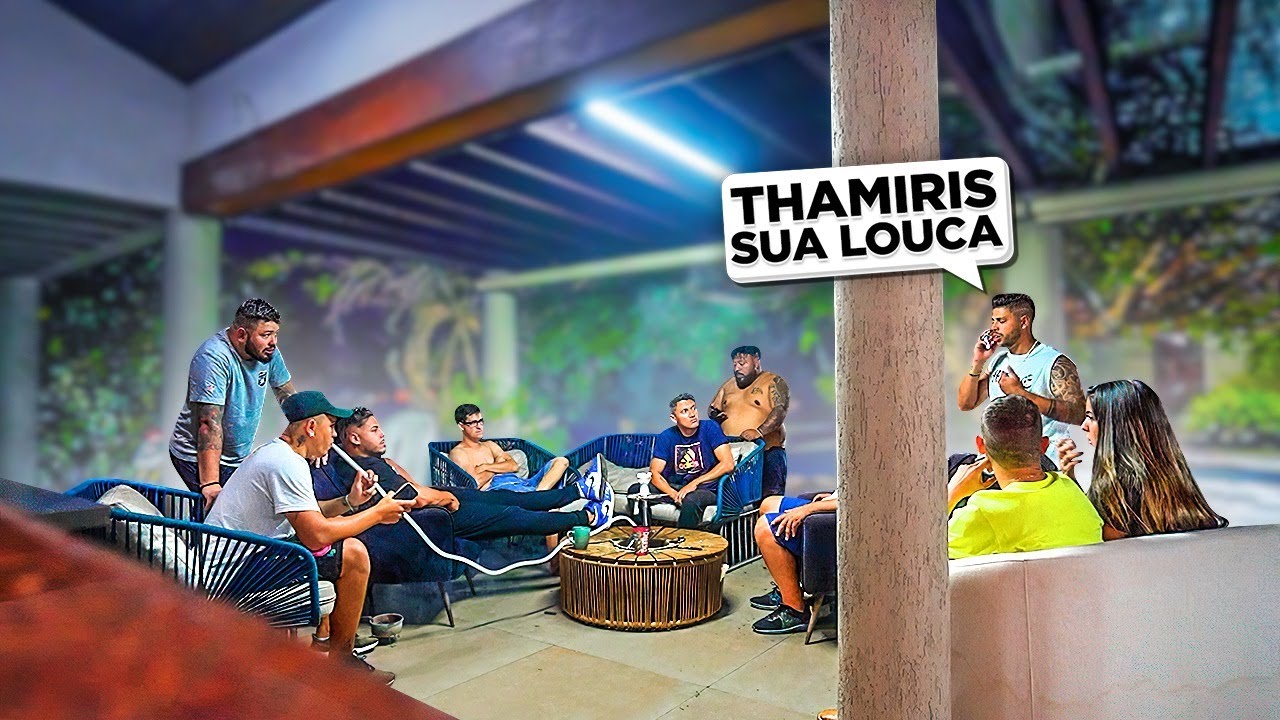 TESTEI MEUS AMIGOS  * discuti com a Tamiris no celular na frente de todos *