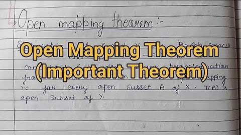Open Mapping Theorem Proof ||Complete concept and theorem ||