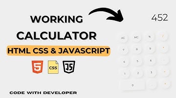 Neumorphism Calculator using Html CSS & JavaScript | Code With Developer