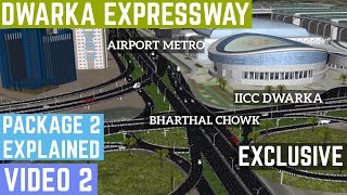 Dwarka Expressway Map Package 2 Alignment | Dwarka Sector 21 Underpass to Delhi Gurgaon Border