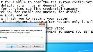 How to enable or disable Credential manager Service by system configuration tool screenshot 4