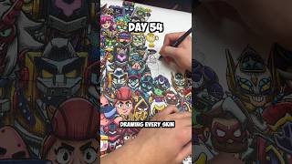 Day 54 Drawing EVERY Brawl Stars Skin - Dark Samurai Gene