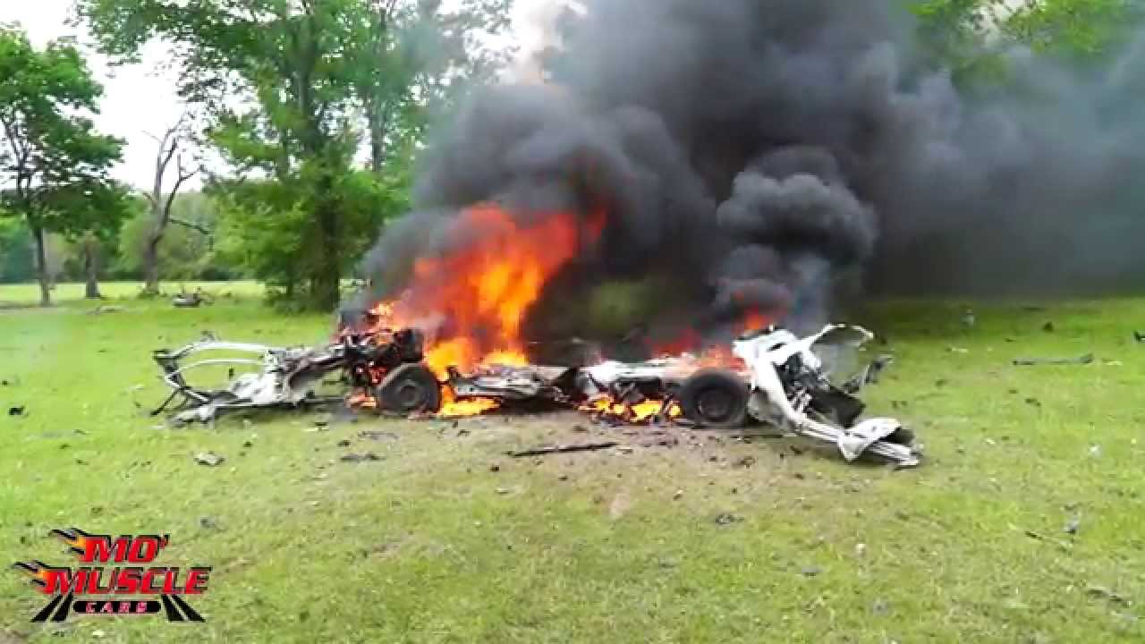 HUGE EXPLOSION and Machine Guns!! With the Mo' Muscle Car Crew!!! - YouTube