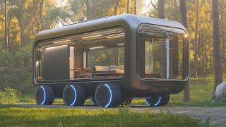 INCREDIBLE MOBILE HOMES THAT REQUIRE ONLY AIR TO BUILD