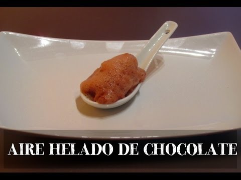 Aire helado de chocolate