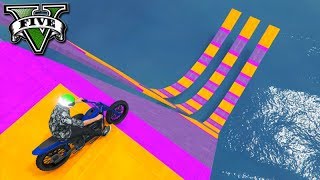 GTA V Online: 3x MEGA RAMPA COM MOTO!!! (MUITO TROLL) GTA V Online: 3x MEGA RAMPA COM MOTO!!! (MUITO TROLL)