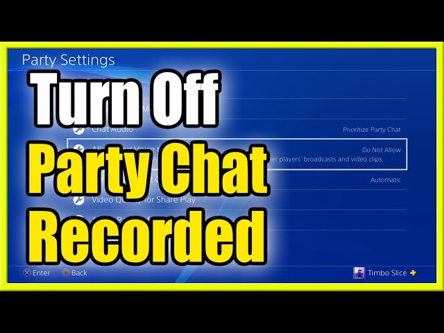 How to Prioritize Game Voice Chat on PS4 Console (Party Audio Settings) 