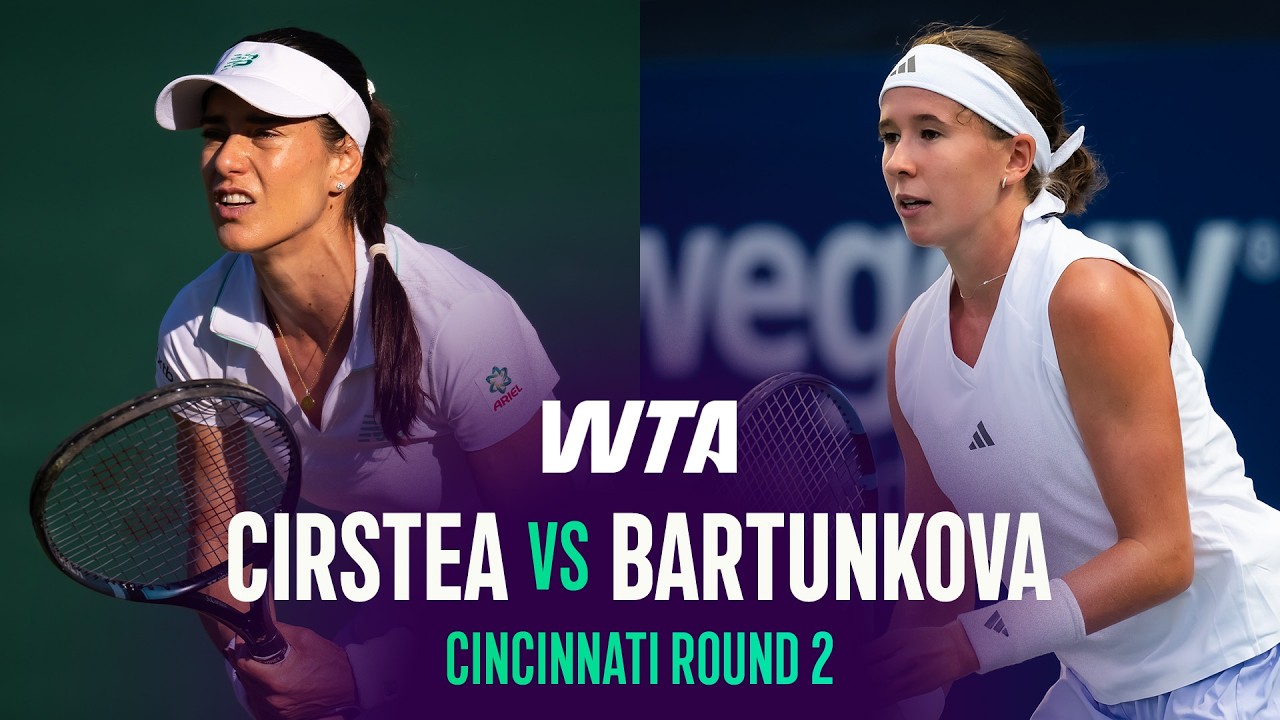 Sorana Cirstea vs. Nikola Bartunkova | 2026 Cincinnati Round 2 | WTA Match Highlights
