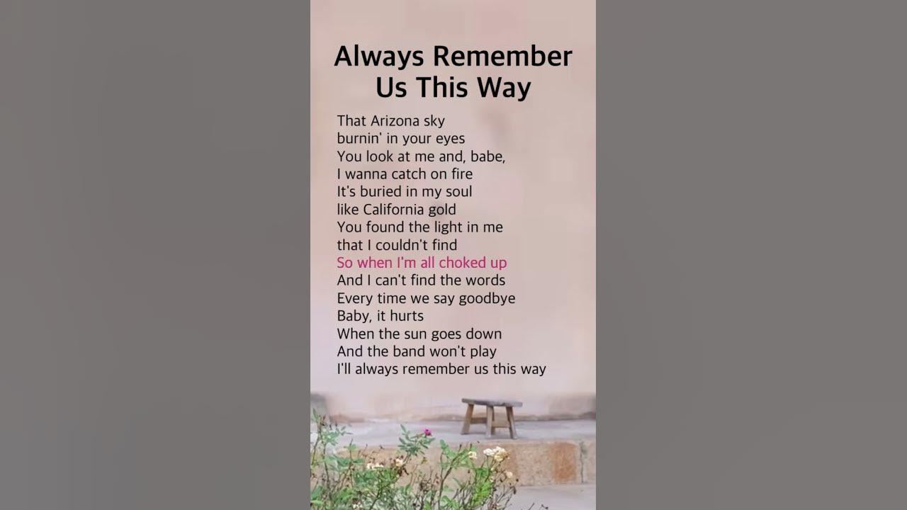 Always Remember Us This Way [1] | Lady Gaga
