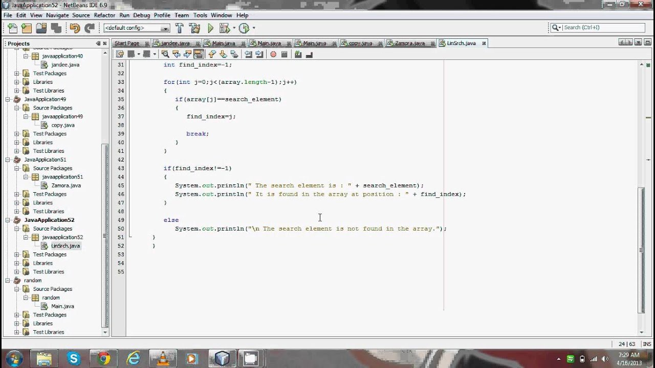 linear search java codes - YouTube