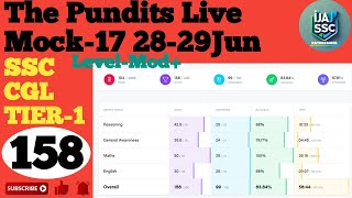 SSC CGL TIER-1🎯 THE PUNDITS LIVE MOCK TEST-17📚 28-29Jun 2025✅ TARGET SSC CGL 2025