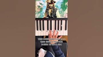 Thumbnail of Learn to play He’s a Pirate from Pirates of the Caribbean with this easy piano tutorial! ⚓🎹 Perfect