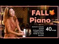Jazzish 3 hours live piano  fall music background by sangah noona