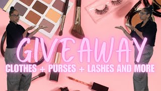 HUGE GIVEAWAY WITH CLOTHES + PURSES + LASHES AND MORE | ALI EXPRESS HAUL ALL SKIMS