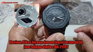 Review, Siksa Jeroan dan melepas jarum detik jam tangan digitec DA-2119T