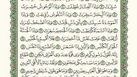 سورة التكوير مكررة 3مرات الشيخ سعد الغامدي    Saad Al-Ghamdi- altakwir