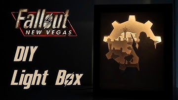 How To Make The Fallout New Vegas Paper Cut Light Box | DIY Tutorial