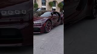 Red Carbon Bugatti Chiron At The Ritz Paris 🇨🇵#Shorts