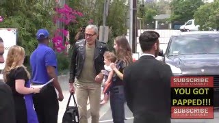 Jeff Goldblum outside Smashbox Studios in Culver City