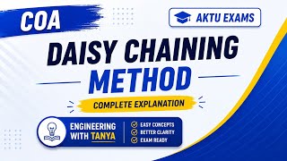 Daisy Chaining Method 🔥 | Bus Arbitration | COA | BCS-302 | B.Tech | #Aktu Exams #Coa #aktu