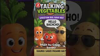 👉 Funny Talking Vegetables 😂 | Kids Learning Video