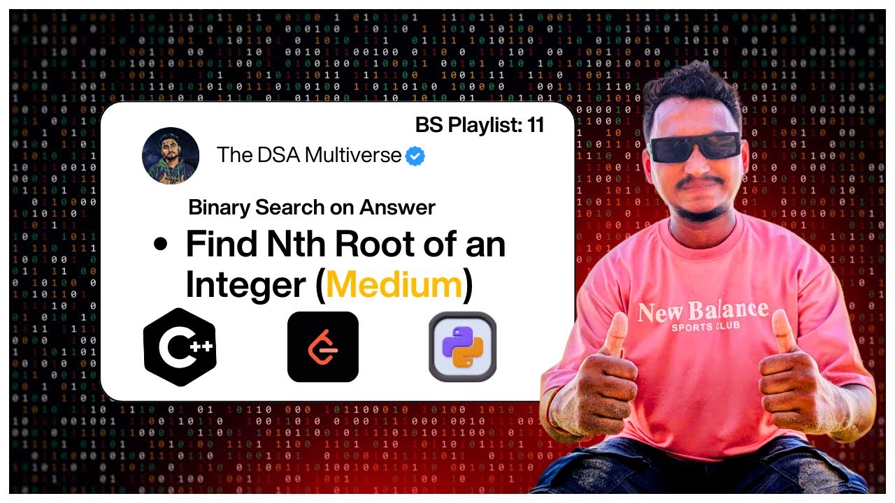 BS-11: Нахождение корня n-й степени из числа | Двоичный поиск ответа | KNOWLEDGE DOCTOR