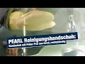 PEARL Reinigungshandschuh: Handschuh mit Polier-Pad aus Acryl, rechtshändig