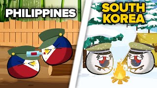 Crazy Military Training in Different Countries | Countryballs Animation